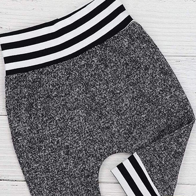 Little Man Letter Print Tops & Pants Set