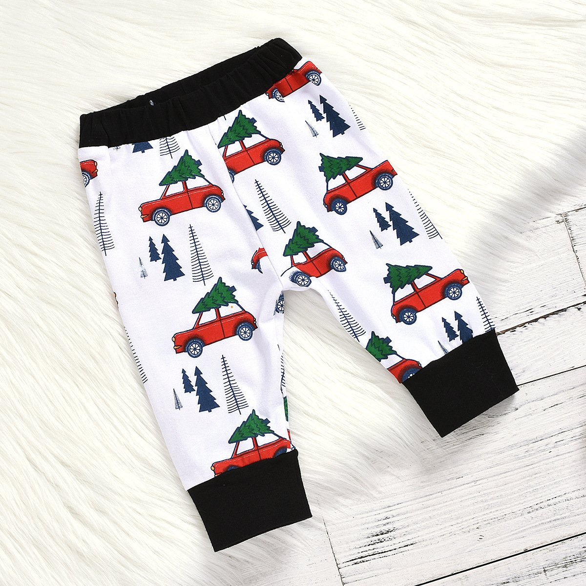 3PCS Merry Christmas Letter Printed Baby Set