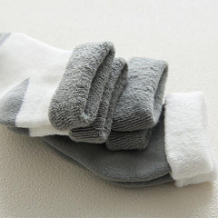 1 par de meias de flanela para bebês recém-nascidos, meninos e meninas, lindas e confortáveis