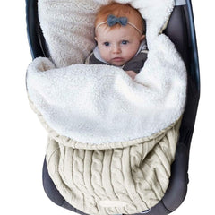 Baby Girls Boys Wrap Swaddle Blankets  Knit Sleeping Bag