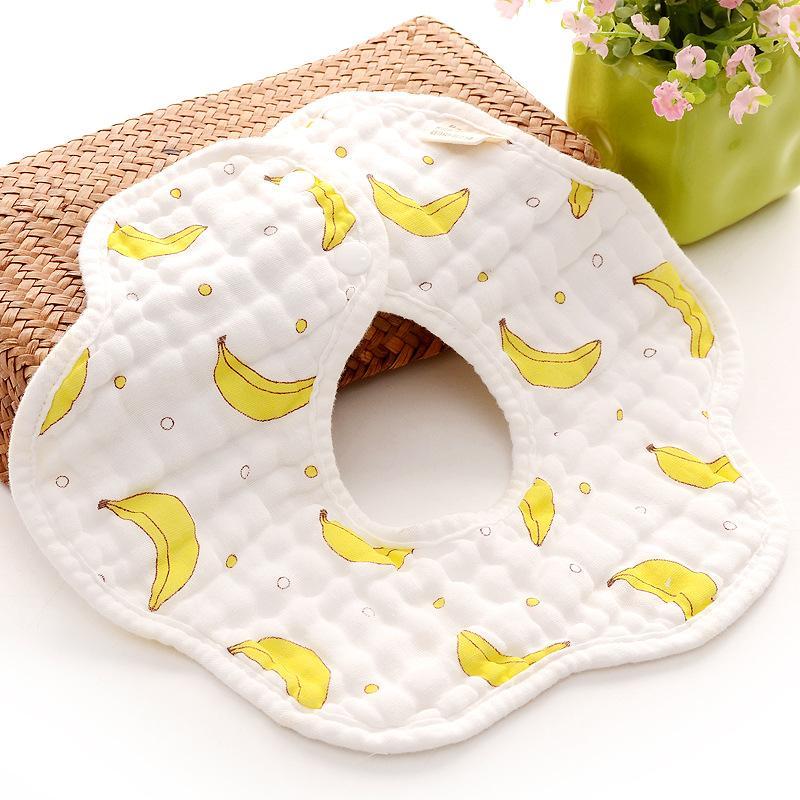 6-pack Adorable Cotton Baby Bibs