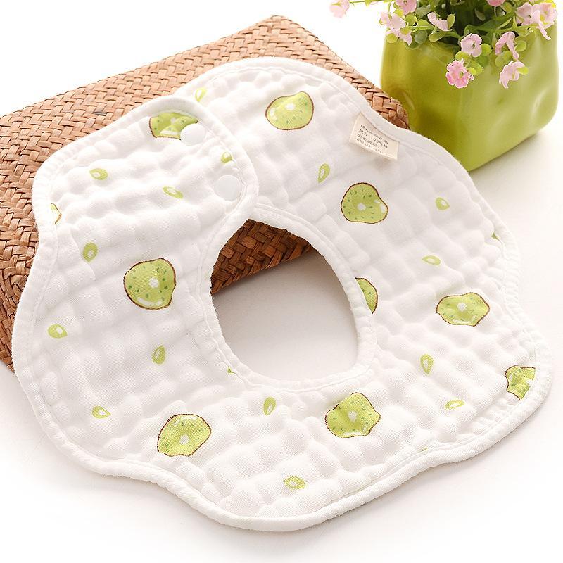 Lot de 6 adorables bavoirs en coton pour bébé