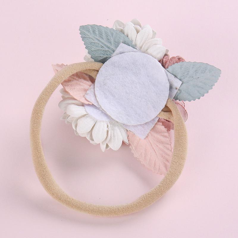 Joli bandeau pour bébé imprimé floral 3D