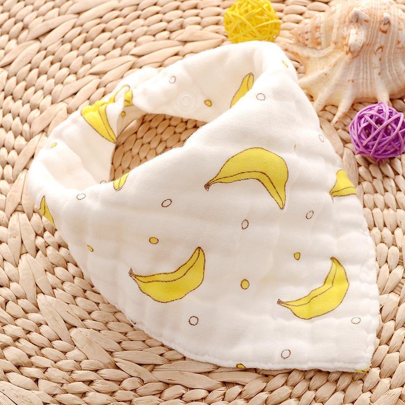 Lot de 6 adorables bavoirs en coton pour bébé