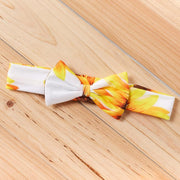2PCS Cute Sunflower Allover Baby Jumpsuit