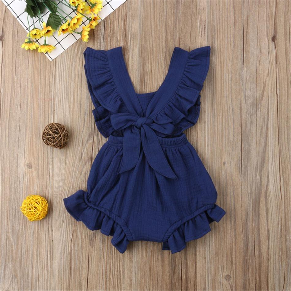 Vintage Baby Girls Ruffle Romper