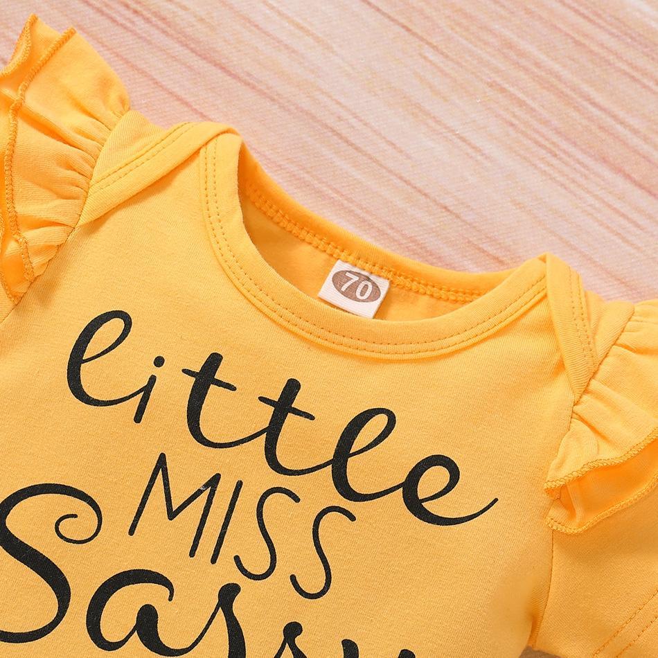 3 peças de body estampado de manga curta de girassol com conjunto estampado floral