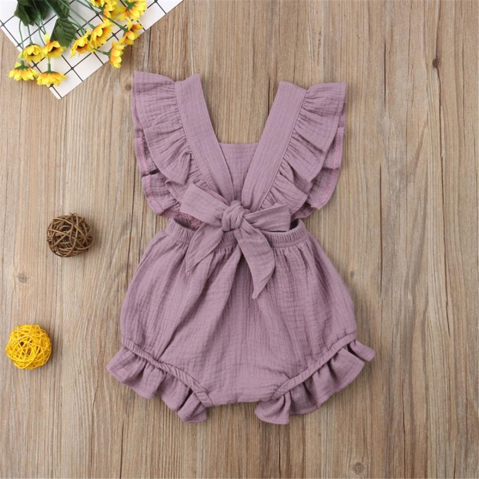 Vintage Baby Girls Ruffle Romper
