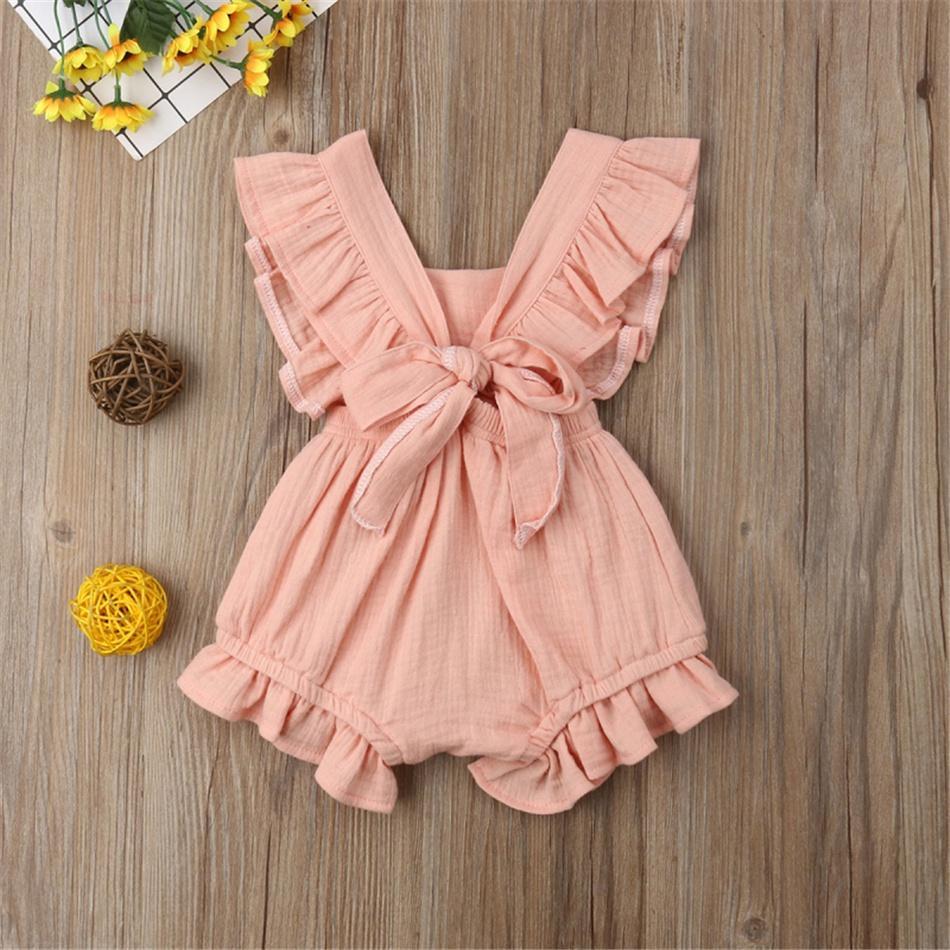 Vintage Baby Girls Ruffle Romper