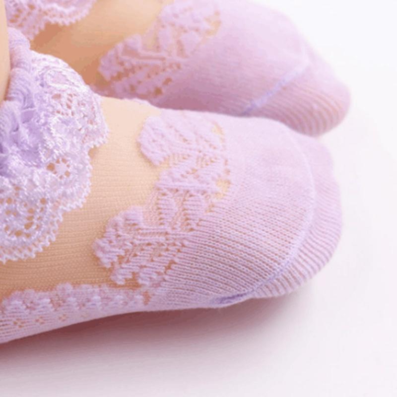 Chaussettes transparentes en dentelle bébé fille