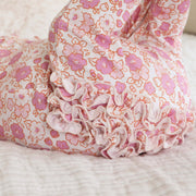 2PCS Sweet Floral Printed Long Sleeve Baby Jumpsuit