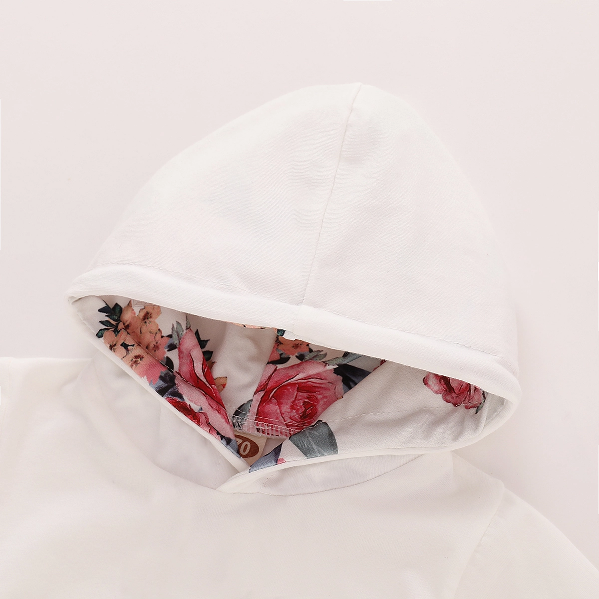 3PCS Pretty Floral Print Hoodie Set
