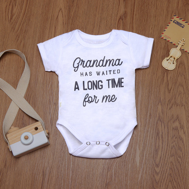 "Grandma Has Waited A Long Time For Me" Baby Romper