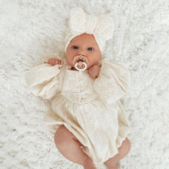 Macacão de bebê cor sólida recém-nascido angelical