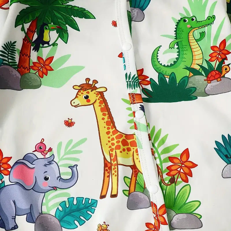 Lovely Animal Printed Baby Jumpsuit
