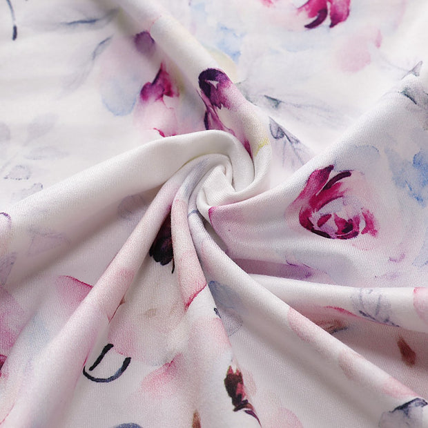Baby NewBorn Lovely Floral Print Pajamas and Headband