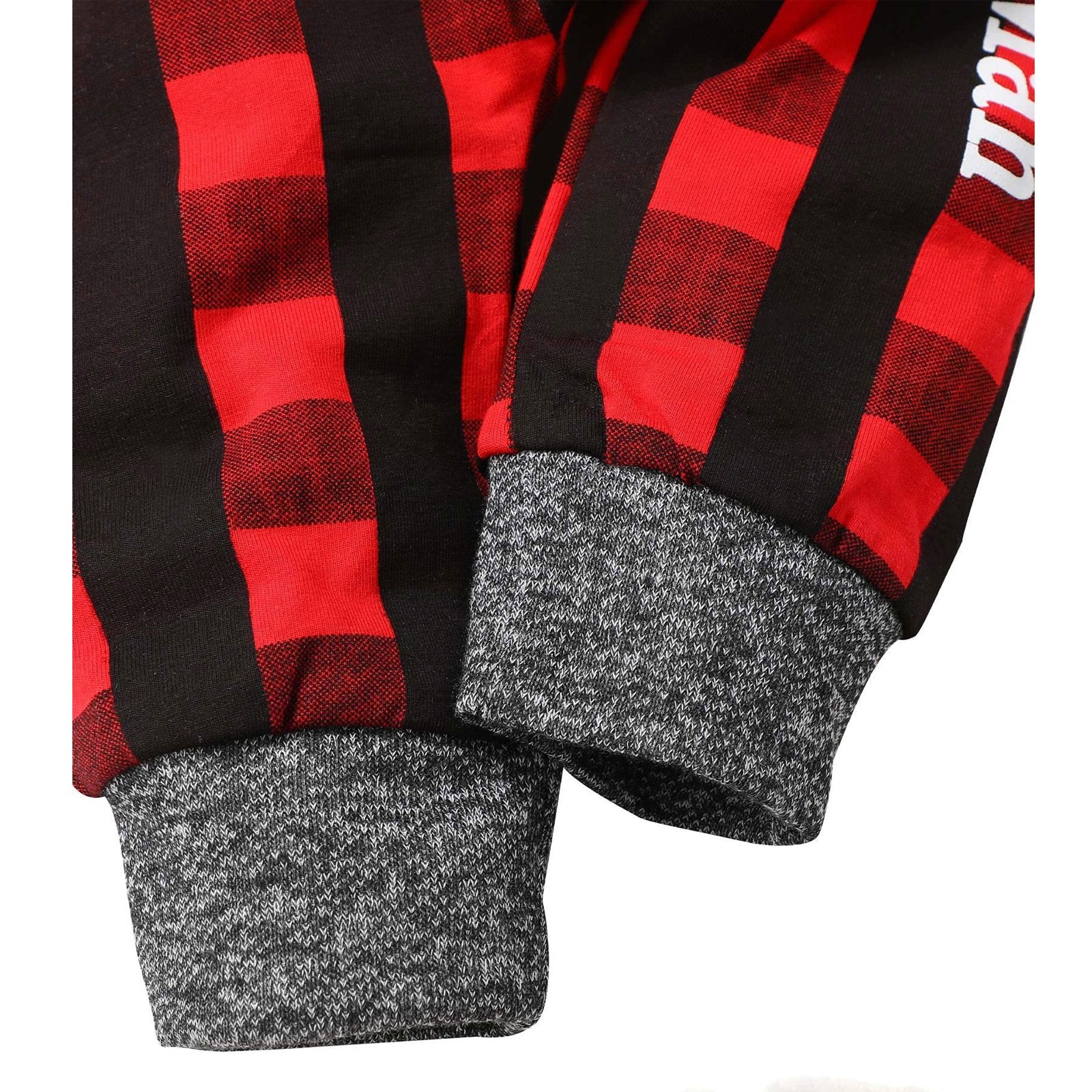 2PCS "Mama's Boy" Letter Printed Hoodie with Plaid Pants Baby Set