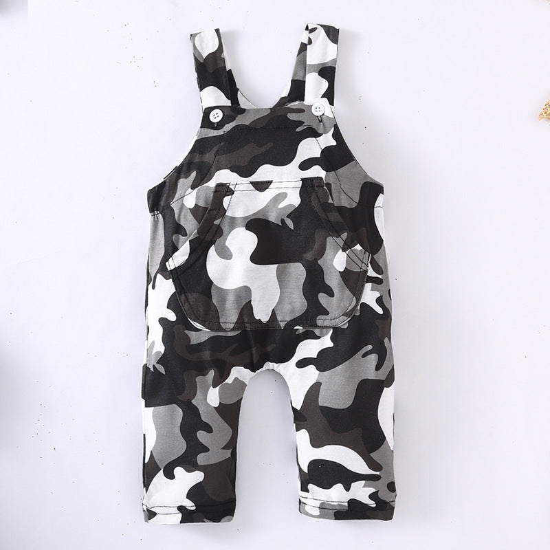 2PCS Cool Camouflage Printed Baby Boy Set