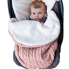 Couvertures d'emmaillotage pour bébés filles et garçons, sac de couchage en tricot 