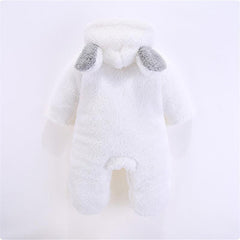 Combinaison à capuche d'hiver pour bébé, motif ours 3D