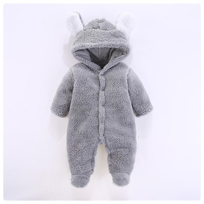 Combinaison à capuche d'hiver pour bébé, motif ours 3D
