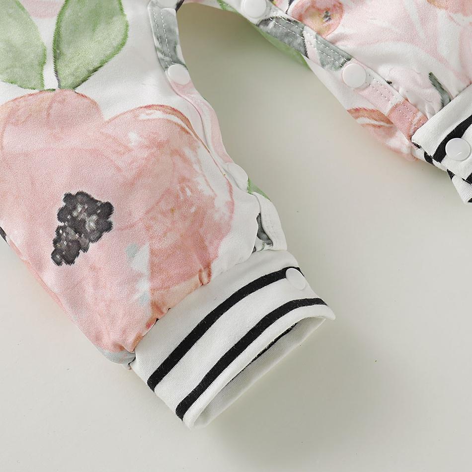 Baby Girl Adorable Floral Print Jumpsuit