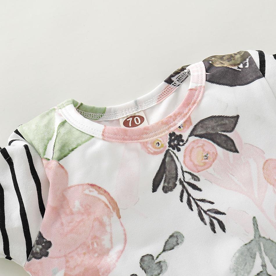 Baby Girl Adorable Floral Print Jumpsuit