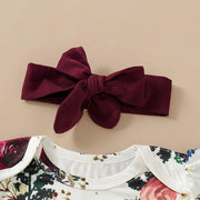 3PCS BABY GIRL LEOPARD PRINTED SKIRT SET